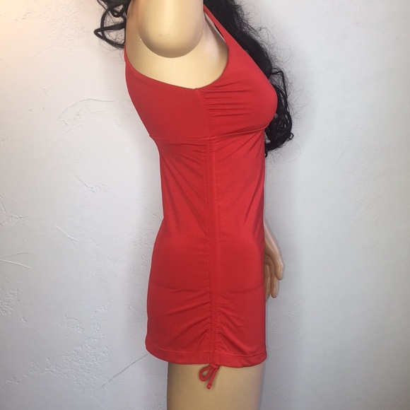 Athleta Small Side Scrunch Swim Tank Red - Picture 6 of 10